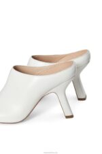 Loewe Women Terra heel clog in calfskin 206XF742 White - Image 5