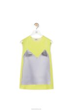 Loewe Women Top in technical satin 206XF853 Yellow/Grey - Image 5