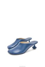 Loewe Women Toy mule in goatskin 206XF724 Raw Denim - Image 3
