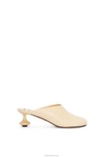 Loewe Women Toy mule in goatskin 206XF725 Oat Milk
