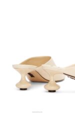 Loewe Women Toy mule in goatskin 206XF725 Oat Milk - Image 4