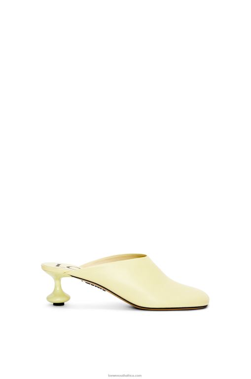 loewe_women_toy_mule_in_goatskin_206xf736_faded_acacia.jpg Loewe Women Toy mule in goatskin 206XF736 Faded Acacia - Image 1