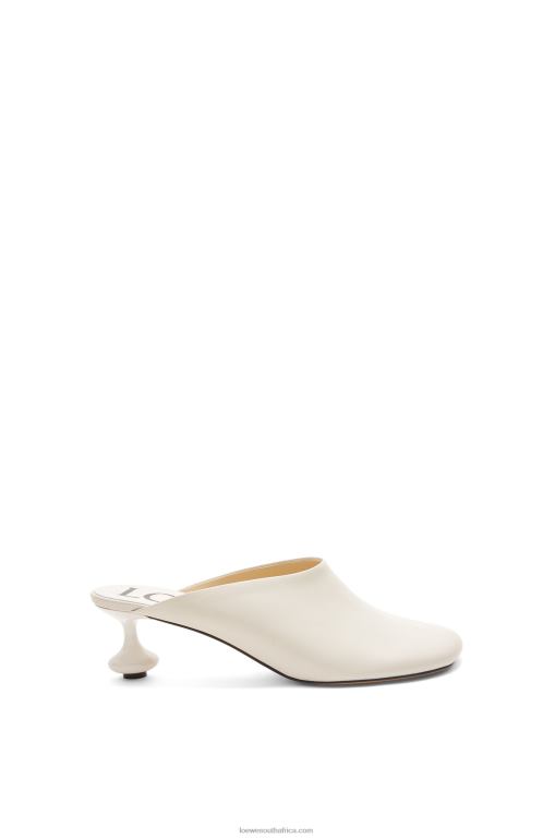 loewe_women_toy_mule_in_goatskin_206xf737_white.jpg Loewe Women Toy mule in goatskin 206XF737 White - Image 1