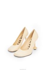 Loewe Women Toy pump in goatskin 206XF727 Oat Milk - Image 4