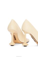 Loewe Women Toy pump in goatskin 206XF727 Oat Milk - Image 6