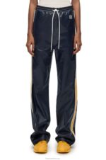 Loewe Women Tracksuit trousers in nappa 206XF1118 Navy/Yellow - Image 2