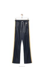 Loewe Women Tracksuit trousers in nappa 206XF1118 Navy/Yellow - Image 5