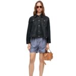 Loewe Women Trapeze jacket in denim 206XF1178 Blue Denim