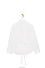 Loewe Women Trapeze shirt in cotton poplin 206XF900 White - Image 2