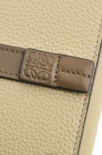 Loewe Women Trifold wallet in soft grained calfskin 206XF1209 Sage Green/Dark Khaki Green - Image 6