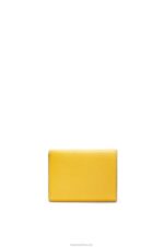 Loewe Women Trifold wallet in soft grained calfskin 206XF1284 Yellow/Clay Green - Image 5