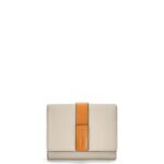 Loewe Women Trifold wallet in soft grained calfskin 206XF1315 Light Oat/Honey