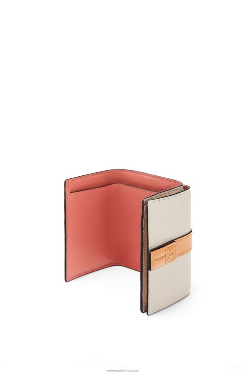 Loewe Women Trifold wallet in soft grained calfskin 206XF1315 Light Oat/Honey - Image 4