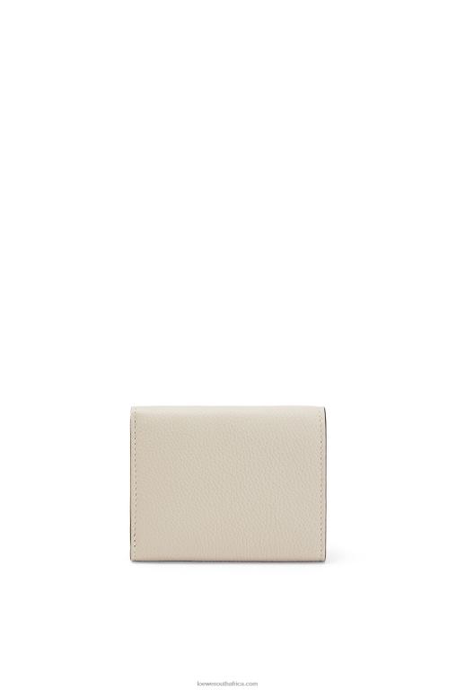 Loewe Women Trifold wallet in soft grained calfskin 206XF1315 Light Oat/Honey - Image 5