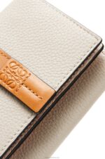Loewe Women Trifold wallet in soft grained calfskin 206XF1315 Light Oat/Honey - Image 6