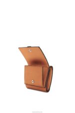Loewe Women Trifold wallet in soft grained calfskin 206XF1316 Light Caramel/Pecan - Image 3