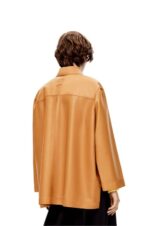 Loewe Women Tunic shirt in nappa 206XF937 Warm Desert - Image 3