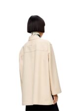 Loewe Women Tunic shirt in nappa 206XF938 Ecru - Image 3