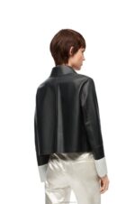 Loewe Women Turn-up jacket in nappa lambskin 206XF1134 Black - Image 3