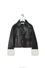 Loewe Women Turn-up jacket in nappa lambskin 206XF1134 Black - Image 5
