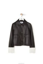 Loewe Women Turn-up jacket in nappa lambskin 206XF1149 Black - Image 5