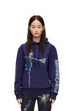 Loewe Women Turnip Head hoodie in cotton 206XF844 Navy Blue - Image 5