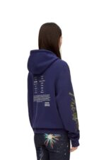 Loewe Women Turnip Head hoodie in cotton 206XF844 Navy Blue - Image 7