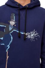 Loewe Women Turnip Head hoodie in cotton 206XF844 Navy Blue - Image 9