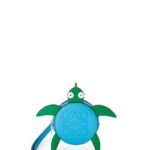 Loewe Women Turtle Cookie pouch in classic calfskin 206XF617 Blue/Green