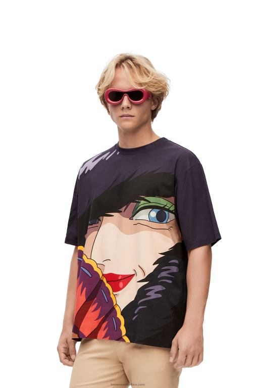 Loewe Women Witch of the Waste T-shirt in cotton 206XF834 Multicolor - Image 3