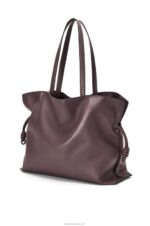 Loewe Women XL Flamenco bag in nappa calfskin 206XF526 Prune - Image 3