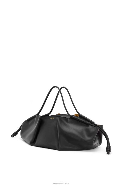 Loewe Women XL Paseo bag in shiny nappa calfskin 206XF401 Black - Image 2