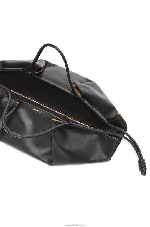 Loewe Women XL Paseo bag in shiny nappa calfskin 206XF401 Black - Image 6