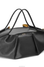 Loewe Women XL Paseo bag in shiny nappa calfskin 206XF401 Black - Image 7