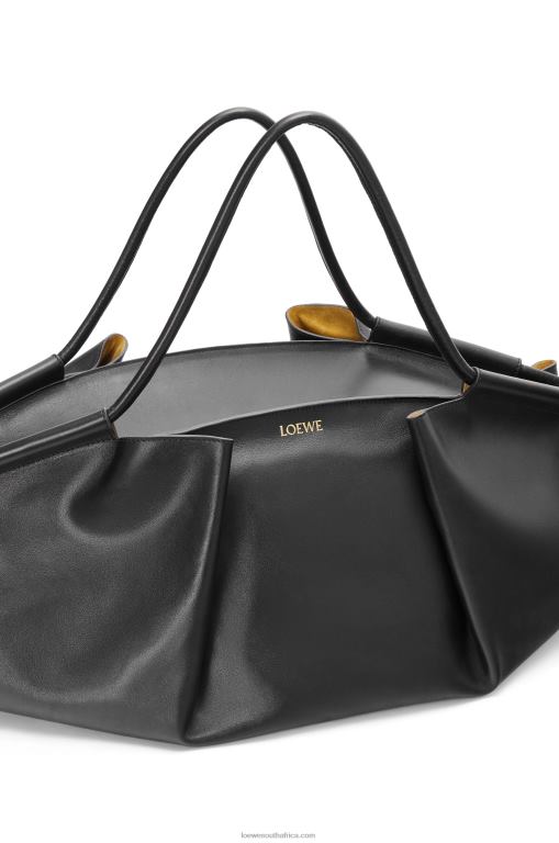 Loewe Women XL Paseo bag in shiny nappa calfskin 206XF401 Black - Image 7